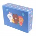Настільний набір YES картонний 4 предм. 450104 Line Friends (лоток горизонтальний, стакан д/ручок, настільний набір) /450104/