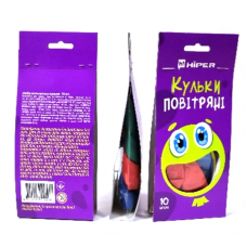 Кульки повітряні Hiper 30см 10шт в уп. кольорові