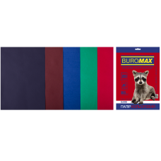 Папір кольоровий 80г/м, А4 5кол./4шт./20арк. BUROMAX 2721420-99, DARK /BM.2721420-99/