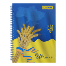 Книга канц. на спіралі  А4  96арк # офс. BUROMAX 2432, тв. обкл. (6) /BM.2432/