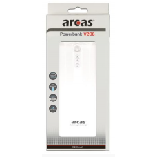 Батарея мобільна (Power Bank) ARCAS V206 13000 mAh white