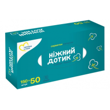 Серветки паперові косметичні Ніжний Дотик 200шт. білі, 2-шара, карт. уп. (15)