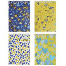 Блокнот ZiBi KIDS Line А6 на гориз. спір. 40арк. PATRIOT HEARTS 12138 (20) /ZB.12138/
