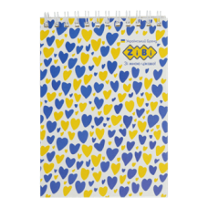Блокнот ZiBi KIDS Line А6 на гориз. спір. 40арк. PATRIOT HEARTS 12138 (20) /ZB.12138/