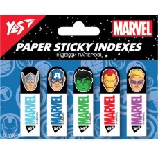 Стікер-закладки YES 50*15мм 5х20арк. 170311 паперові, Marvel.Avengers /170311/