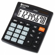 Калькулятор ELEVEN  бухг. SDC-805NR чорний, 8розр. (102*124мм) /SDC-805NR/