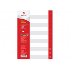 Розділювачі А4, №1-12, OPTIMA 35804 (25) /O35804/