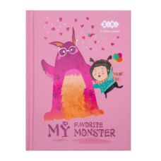 Блокнот ZiBi KIDS Line А6 тв. пал. 64арк. MONSTER 12716-10 рожевий /ZB.12716-10/