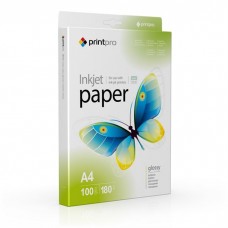 Фотопапір глянцевий А4, 180г/м, 100арк. PrintPro PGE180100А4 /PGE180100А4/