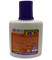 Клей ПВА   40мл з пензликом  ZiBi 6101 (90), /ZB.6101/