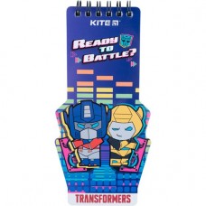 Блокнот  KITE А5 на спір. пласт. обкл. 50арк. Transformers TF22-465 /TF22-465/