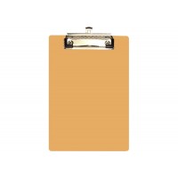 Планшет А5 ECONOMIX 30157-86 пластиковий з металевим підвісом, прозорий помаранчевий (30) /E30157-86/