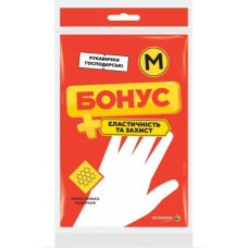 Рукавички гумові БОНУС унів. M (середні)