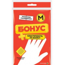 Рукавички гумові БОНУС унів. M економ (середні)