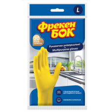 Рукавички гумові Фрекен БОК унів. жовті L (великі)