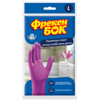 Рукавички гумові Фрекен БОК унів. рожеві  L (великі) 