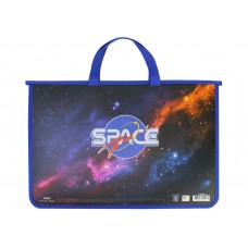 Портфель А4 MAXI 30000-02 "Space" пласт. на блискавці, дитячий /MX30000-02/