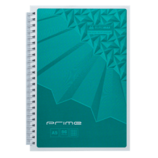 Блокнот BUROMAX А5 на спір. 96арк. PRIME 24551101-06 бірюзовий /BM.24551101-06/
