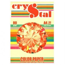Папір кольоровий 80г/м, А4 неон жовт. 100арк. CRYSTAL Color Paper 363 /16.7546/