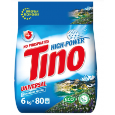 Пральний порошок TINO автомат 6кг Mountain spring універсальний + д/ручного прання