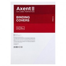 Обкладинка картон. AXENT (50шт.) А4 біла під шкіру 2730-21-A, /2730-21-A/