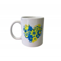 Чашка керам. сувенірна "Квіткове серце" 330мл