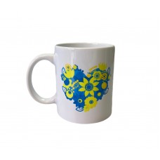 Чашка керам. сувенірна "Квіткове серце" 330мл