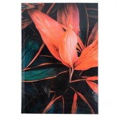 Книга канц. тв.пал. А4 192арк # офс. AXENT 8423-28-A Flora, поморанчева /8423-28-A/