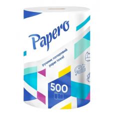 Рушники паперові PAPERO ДЖАМБО 1шт. 2-шар. 500арк. RL074 (6)