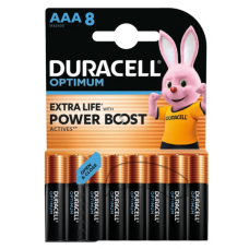 Батарейка DURACELL ААА LR03/MX2400 Optimum 8шт/упак. (ціна за уп) /5015602/