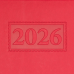 Щоденник датований 2026 BUROMAX А5 GENTLE 2109-05 червоний /BM.2109-05/