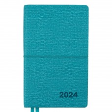 Щоденник датований 2024 Leo Planner 12х20см Glory 252412 бірюзовий /252412/