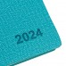 Щоденник датований 2024 Leo Planner 12х20см Glory 252412 бірюзовий /252412/