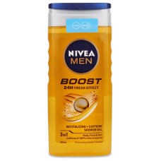 Гель д/душу Nivea 500мл чол. Boost 3в1
