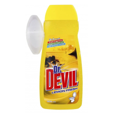 Освіжувач д/унітаза DR.DEVIL 400мл Лимон 3в1, з кошиком (16)