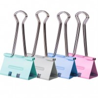 Біндер 51мм DELI 8551S, кольоровий мікс, "Легкий натиск" 12шт. у тубі (ціна за уп.) /8551S/