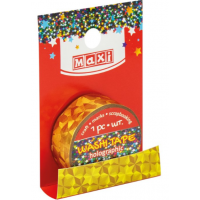 Стрічка декоративна з фольги MAXI MX62032 15мм *3м, голографічна /MX62032/