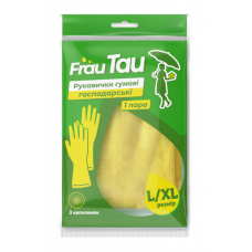 Рукавички гумові FRAU TAU унів. L/XL (великі/збільшені)