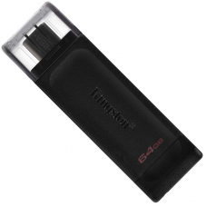 Флеш-накопичувач  64 Gb Kingston DataTraveler DT70 USB 3.2/Type-C black /DT70/64GB/