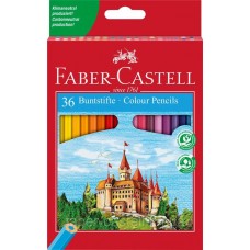 Олівці кольорові 36кол. Faber-Castell 120136 Замок і лицарі /120136/