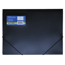 Папка на гумках А4 BUROMAX 3913-01 чорна, /BM.3913-01/
