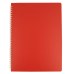 Книга канц. на спіралі  А4  60арк # офс. BUROMAX Bark 24454154-05 червона, пластик. обкл. /BM.24454154-05/