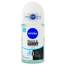 Дезодорант NIVEA 50мл ролик жін. Невидимий захист д/чорного та білого pure