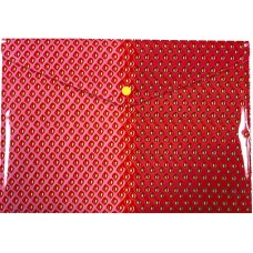 Папка на кнопці А4 OPTIMA 35250 Strawberry, непрозора з друком (12) /O35250/