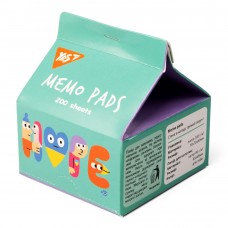 Папір для нотаток кольор. YES 6,5*6,8см, 200арк. не скл. "Stand with Ukraine" Tetra Pak /170361/