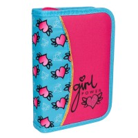 Пенал б/наповнення 1 від. 1ВЕРЕСНЯ 532912/HP-02 Heart /532912/