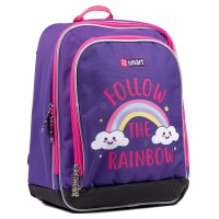 Рюкзак шкільний SMART 558039/H-55 Follow the rainbow, фіолетовий /558039/