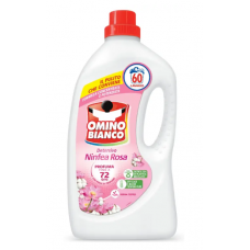 Засіб для прання рідкий Omino Bianco 2400мл Ninfea Rosa, універсальний