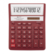 Калькулятор BRILLIANT  бухг. BS-777RD т.-червоний, 12розр. (157*200мм) /BS-777RD/