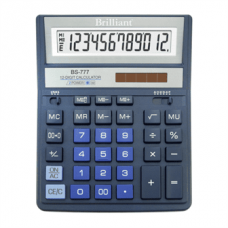 Калькулятор BRILLIANT  бухг. BS-777ВL синій, 12розр. (157*200мм) /BS-777ВL/